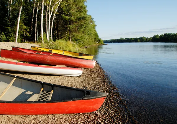 Canoes and Kayaks — Stock Photo, Image