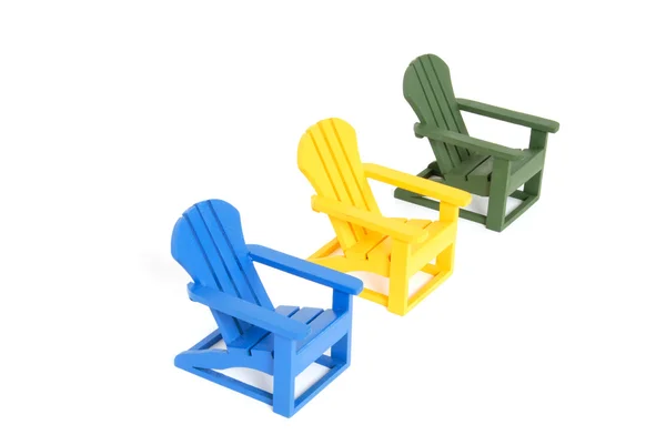 Barevné židle — Stock fotografie
