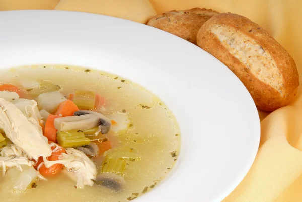Homemade Chicken Soup — Stock Photo, Image