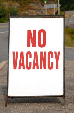 No Vacancy Sign clipart