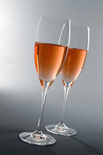 Vaaleanpunainen samppanja — kuvapankkivalokuva