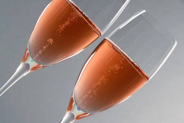 Rózsaszín pezsgő — Stock Fotó