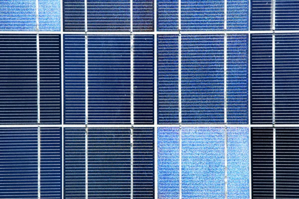 Nærbillede af et solpanel - Stock-foto
