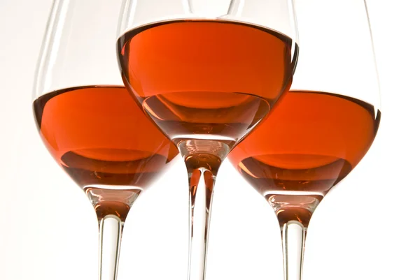 粉红葡萄酒 — 图库照片
