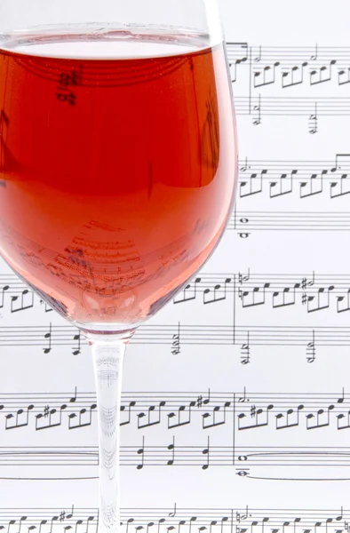 stock image Wine and Sheet Music