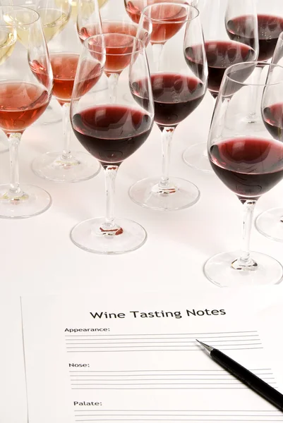 Vinprovning — Stockfoto