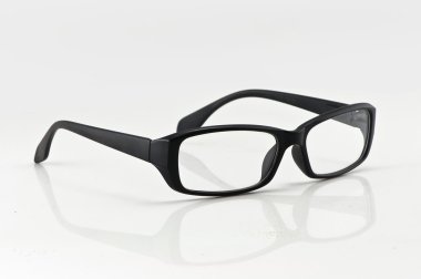 Black frame glasses clipart