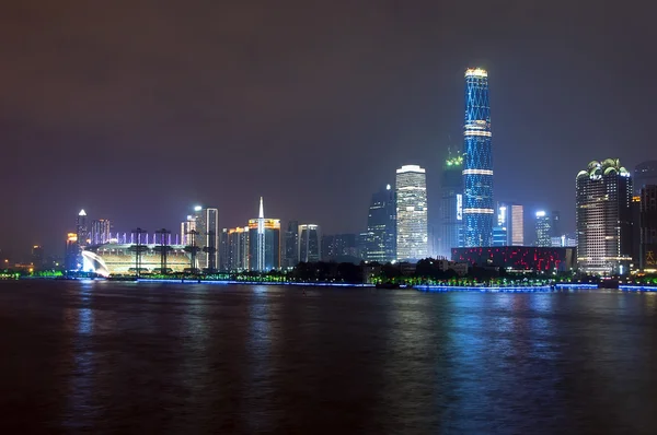 Guangzhou şehir nightniew — Stok fotoğraf