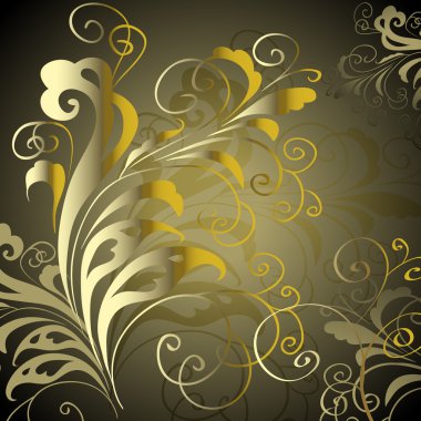 Abstract vector background with a geometrical ornament clipart