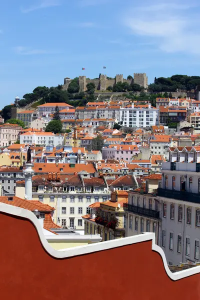 Castillo de la colina, Lisboa, Portugal — Foto de Stock