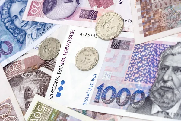 Kuna - horvát valuta — Stock Fotó