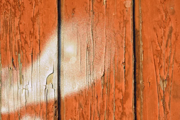 Abblätternde Farbe auf altem Holzgrund — Stockfoto