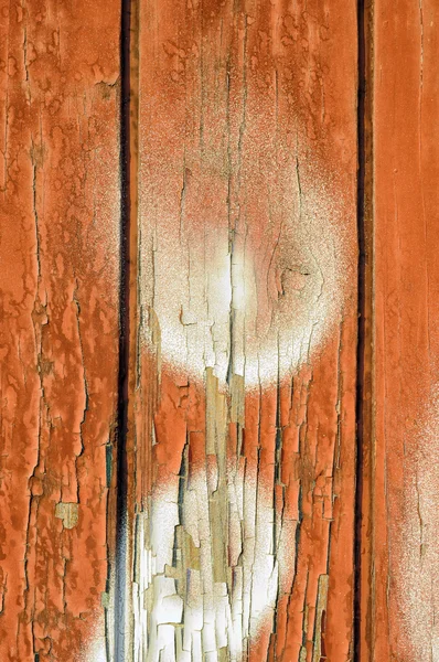 Peeling paint on old wood background — Stock Photo, Image