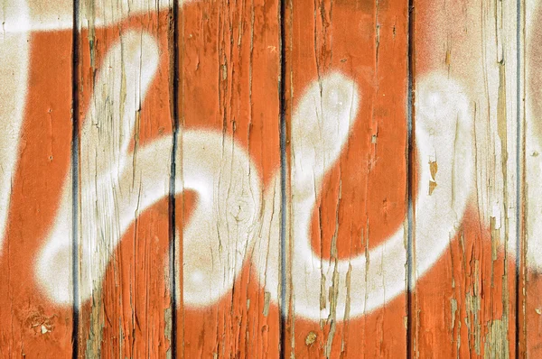 Abblätternde Farbe auf altem Holzgrund — Stockfoto