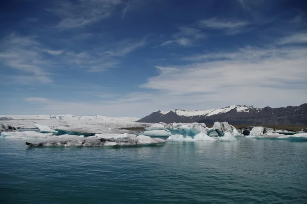 Laggon van de gletsjer in IJsland — Stockfoto