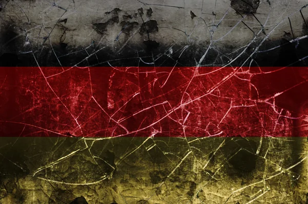 Bandera alemana dañada —  Fotos de Stock