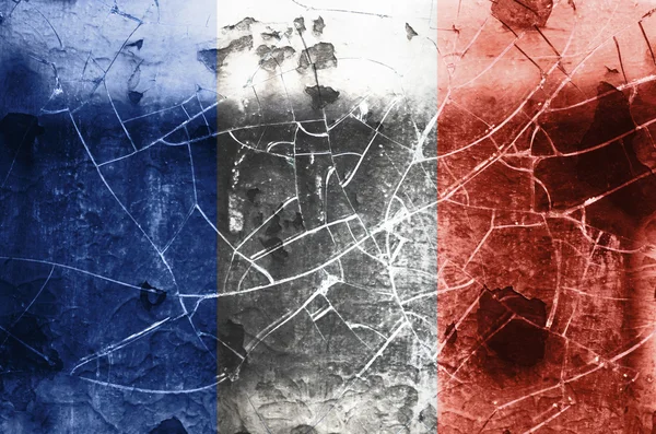 stock image Damaged French Flag
