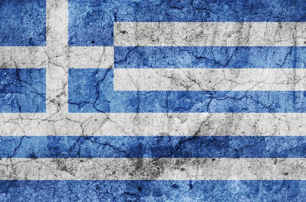 stock image Flag of Greece (Grunge)