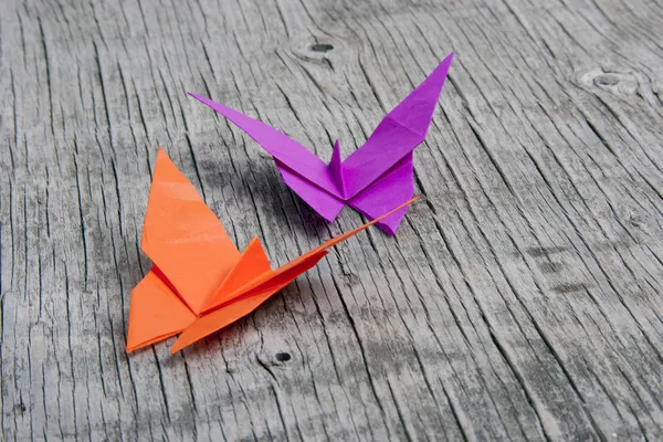 Farfalle origami Foto Stock Royalty Free