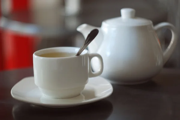 Чай в кафе — стокове фото