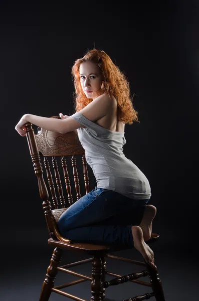 Red-haired beauty — Stock Photo, Image