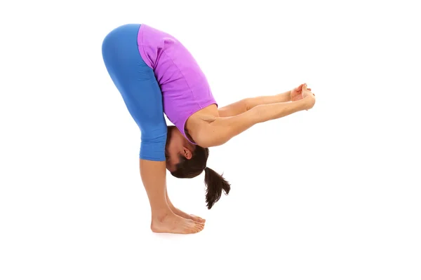 Braccia in alto tratto yoga — Foto Stock