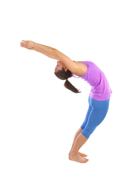 Back bend arms up — Stock Photo, Image