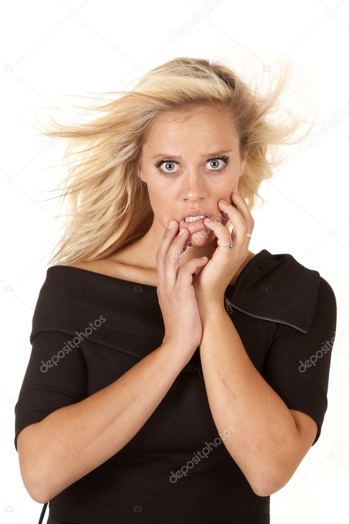 Woman black dress frazzled — Stock Photo © alanpoulson #11952953