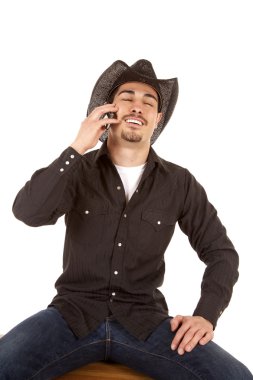kovboy gülmek telefon