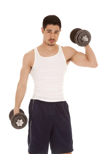 Man workout arm up — Stock Photo, Image