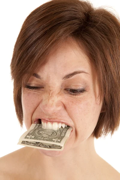 Mangiare denaro — Foto Stock