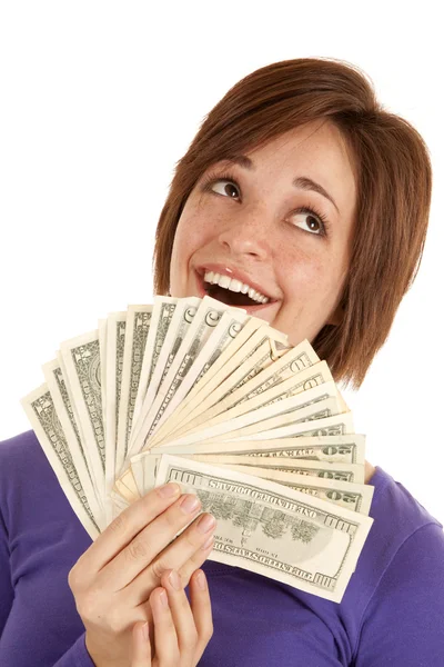 Green money smile — Stock Photo, Image