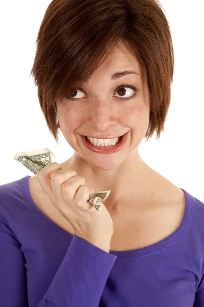 Glimlach geld — Stockfoto