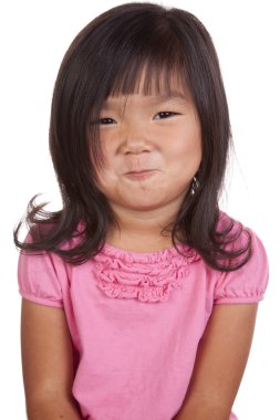 Chinese youth pouty clipart