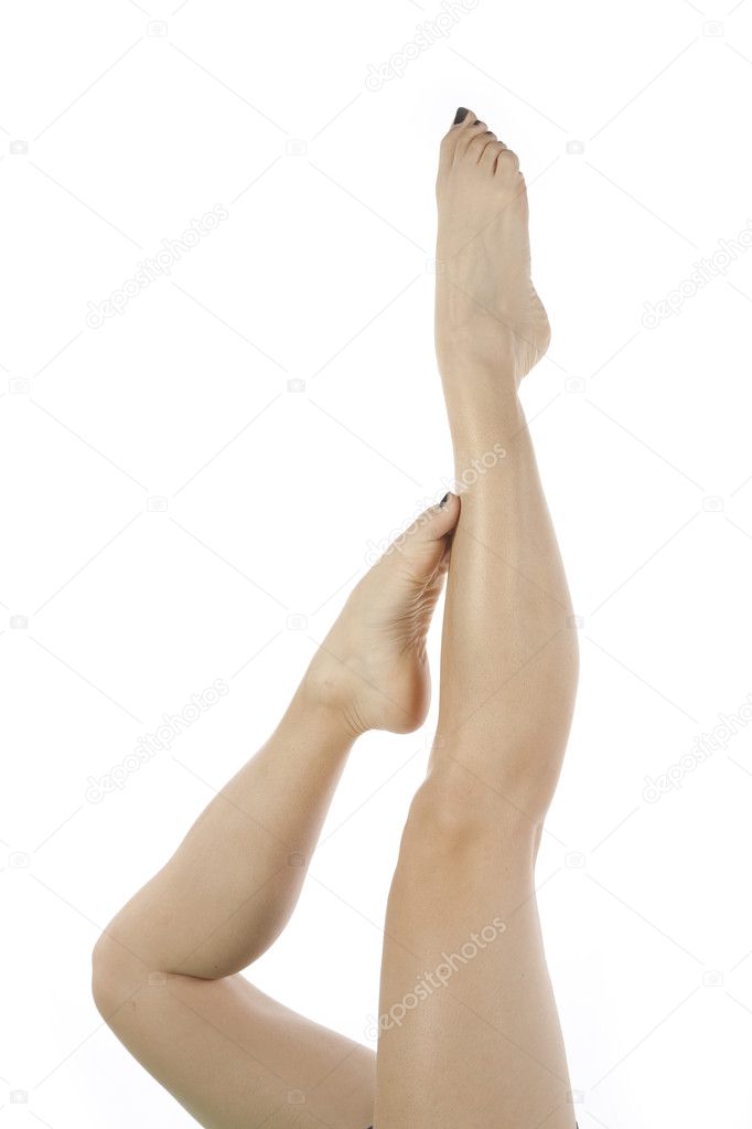 Legs toes pointed woman