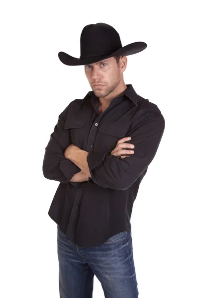 Ernstige cowboy — Stockfoto