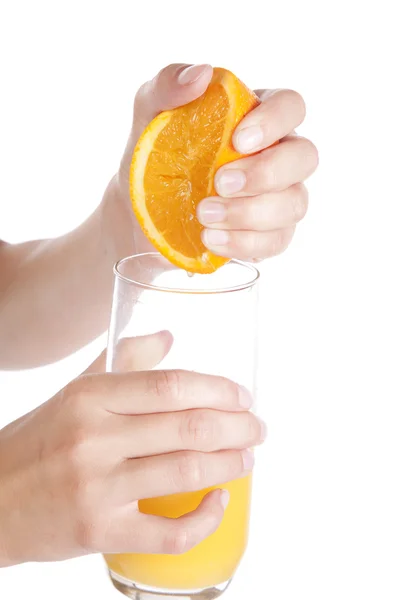 Squeeze orange juice. — Stock Photo, Image