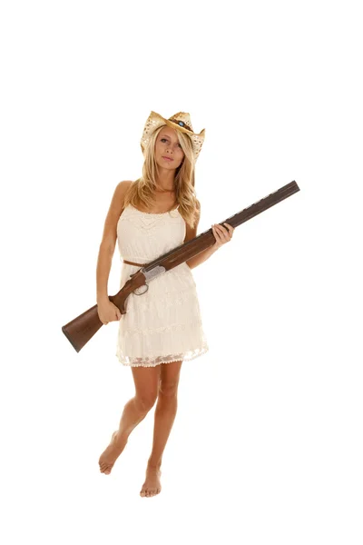 Cowgirl fusil de chasse — Photo