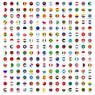 Dünya bayrakları daire