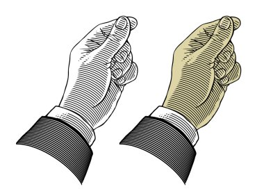 Hand giving or take something clipart