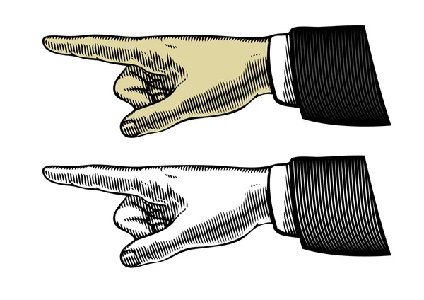 Рука с указательным пальцем — стоковый вектор