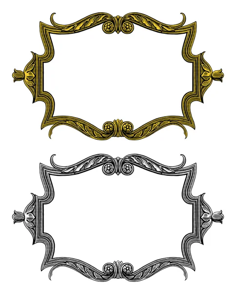 Vintage engraved decorative ornate vector frames — Stock Vector