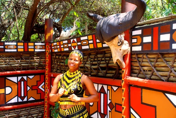 Zulu žena, Jihoafrická republika — Stock fotografie