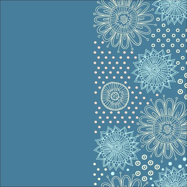 美しい花のシームレスなパターン背景 — ストックベクタ