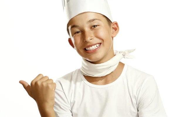 Jongen cook — Stockfoto