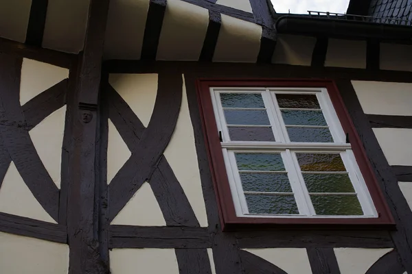 Part of a house in the style of fachwerk — Fotografia de Stock