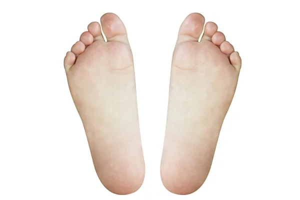 Feet on white background — Stock Photo, Image