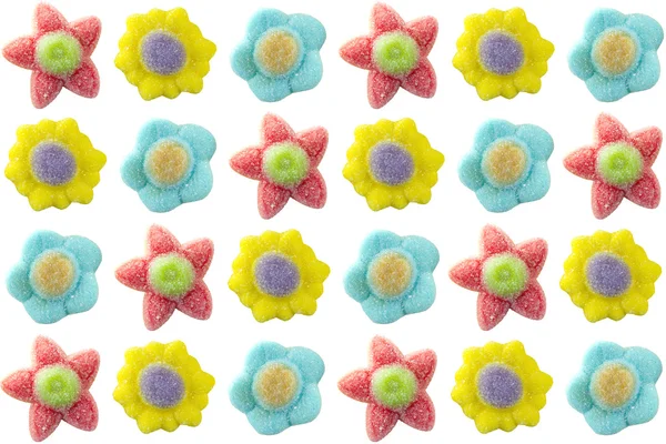 Gummy flowers — Stock Photo, Image