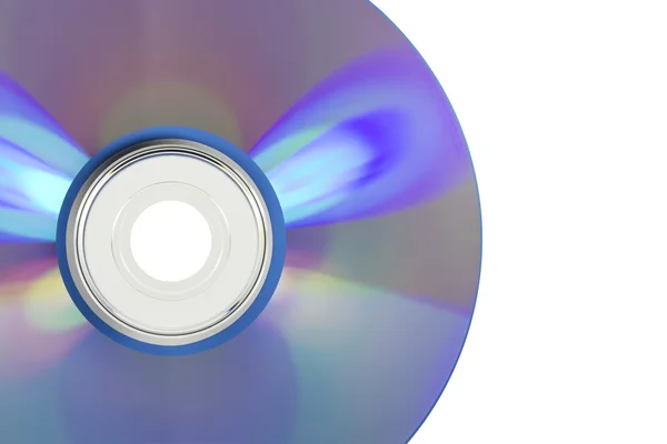 DVD auf weißem Hintergrund — Stockfoto