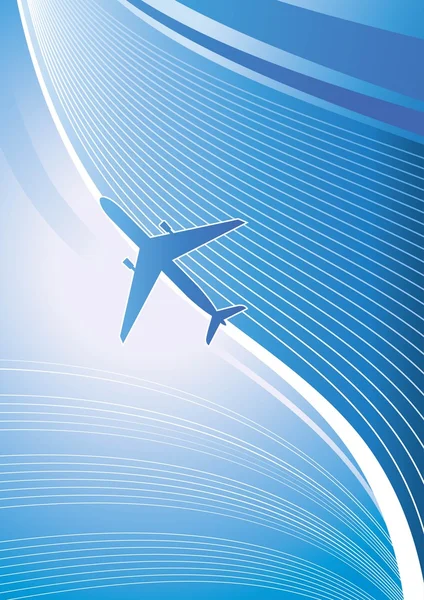Flygande flygplan — Stock vektor
